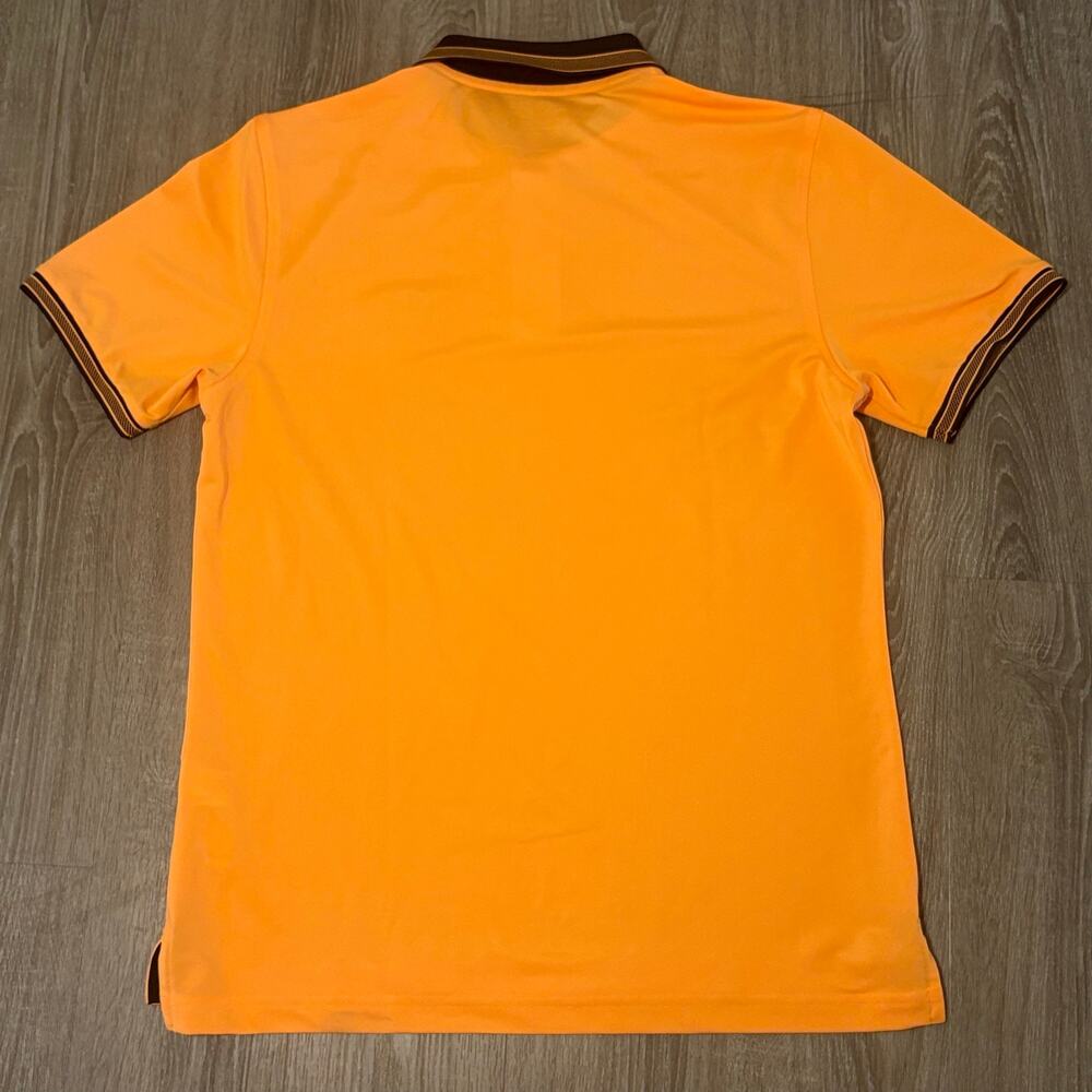 Psycho Bunny Sport Polo Shirt Men’s Medium Orange Performance Golf Logo Peru - Picture 3 of 11